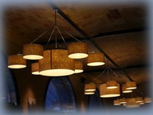 Multiple Lamp Lampshade Octabus