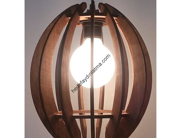 Oval Ahşap Sarkıt