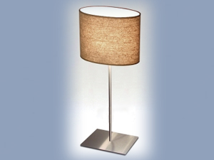 Oval Wicker Table Lamp