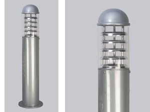 Gray Garden Floor Lamp