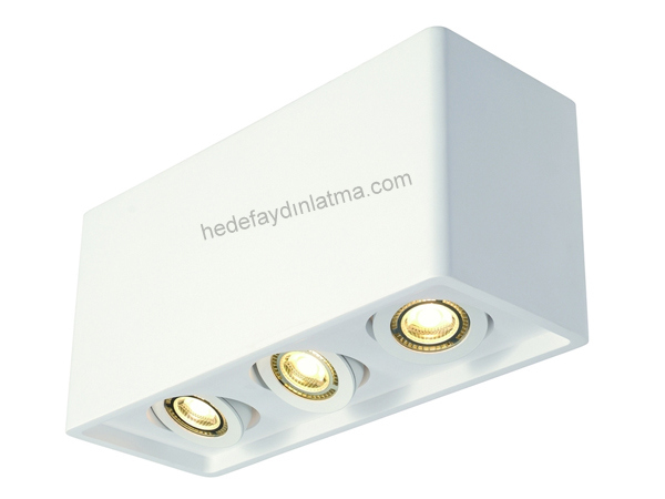 Plastra Box 3'lü Ceiling Armature