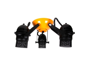 Yellow Black 3'lü Ceiling Armature 