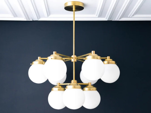 Satin Glass Chandelier