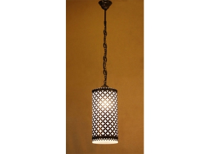 Cylinder Ottoman Style Hanging Lamp