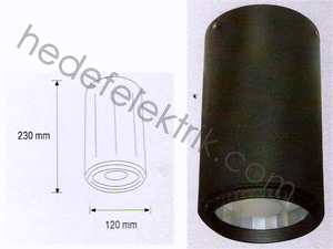 Silindir Siyah Metal Halide