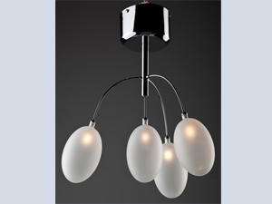 Sinem Modern Chrome Ceiling Lamp