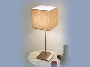 Straw Squares Table Lamp