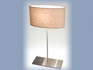 Straw Oval Table Lamp