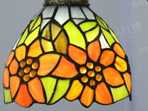Sunflower Tiffany Pendant