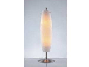 Single Chrome Modern Table Lamp Long Cylinder