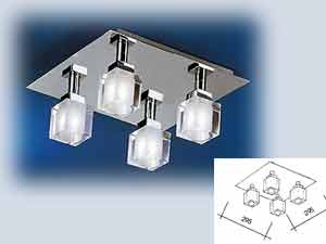 Tresco Chrome Ceiling Lamp