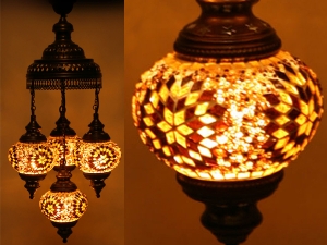 Orange Mosaik Pendant