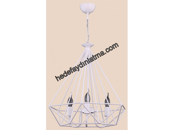 Üçgen White Dekoratif Stalactite