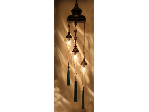 Tasseled Lamp Glass Blowing