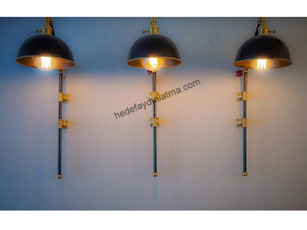W Brass Sconce