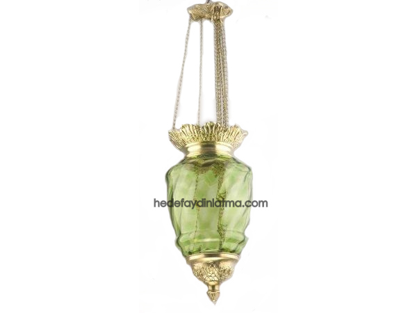 Green Antique Glass Pendant