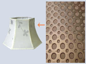 Domed Figured Lampshade Texture