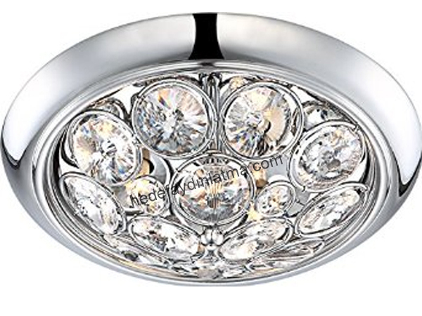 Yuvarlak Kristal Ceiling Armatürü
