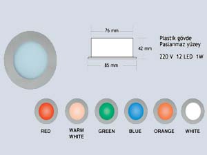 Yuvarlak LED Downlight