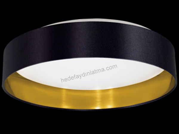 Yuvarlak Black Led Fixture Ceiling Armature